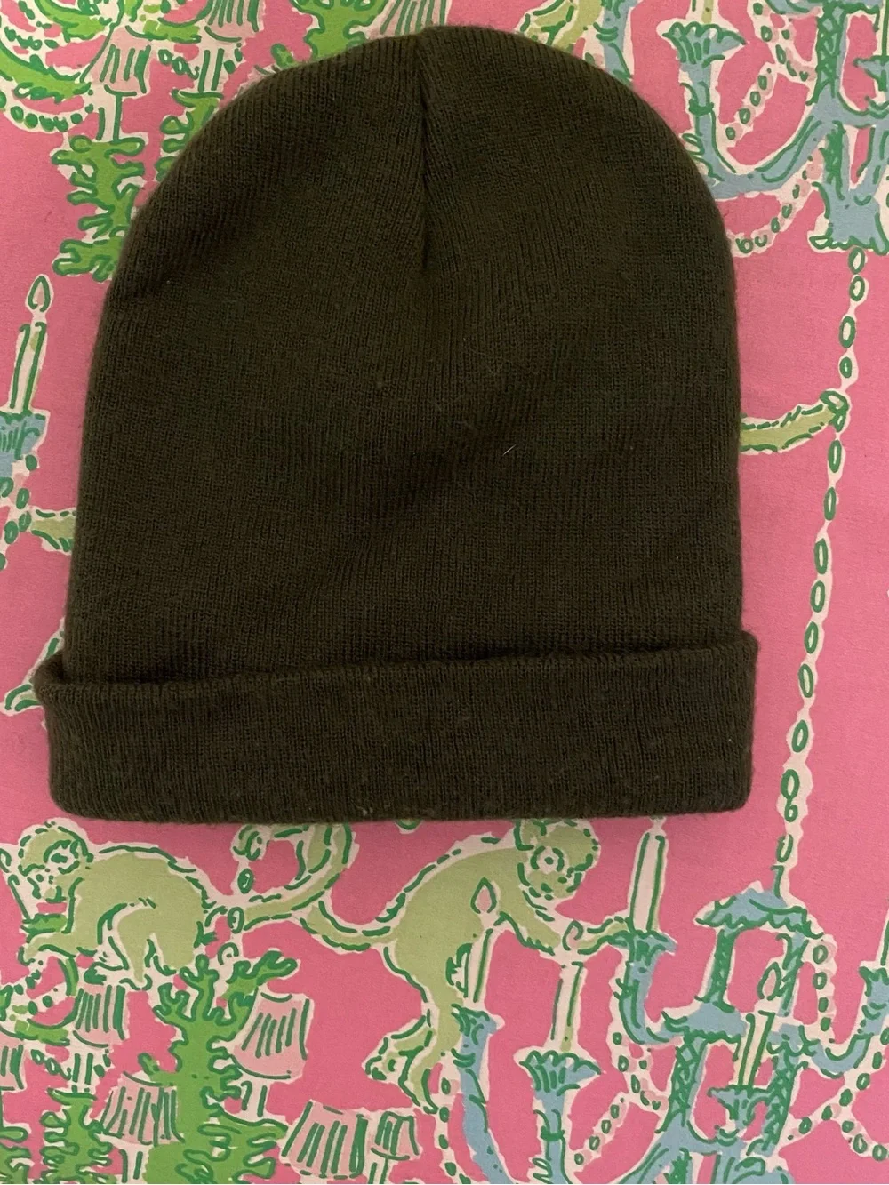 Carhartt green knit kids beanie hat